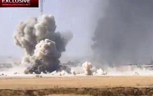 VIDEO Đòn khủng khiếp của IS: Dùng xe bom lao thẳng vào xe tăng