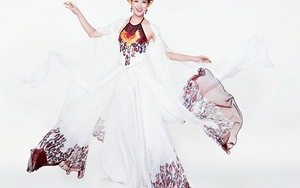 Ngắm Hoa khôi cao 1,8m bay bổng với áo tứ thân ở Miss World