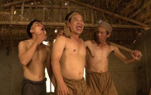 NSND Bùi Bài Bình cởi trần đóng ông nội Bờm trong phim hài Tết