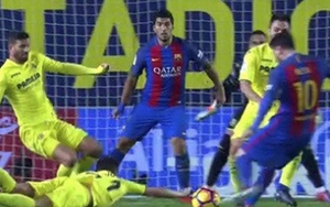 TRANH CÃI: Barcelona bị mất oan một quả phạt đền trước Villarreal?