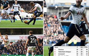 Harry Kane lập hat-trick, Tottenham bỏ xa Man United, soán ngôi nhì của Liverpool