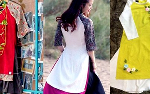 Tranh cãi quanh 'cách tân áo dài': 'Đã mặc áo dài thì hãy nói không với... váy đụp'!