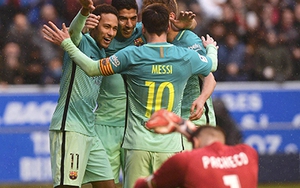 Barca đánh tennis trước Alaves: Bản năng 'MSN' và bệ phóng Busquets