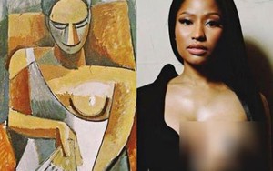 Mặc áo khoe nguyên vòng 1, Nicki Minaj tuyên bố lấy cảm hứng từ... Picasso