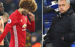 Mourinho suýt ngất vì cú sút trúng đầu của... Fellaini