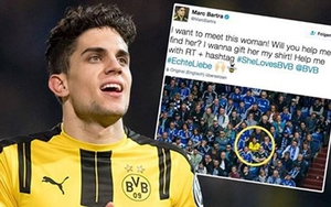 Fan nữ Dortmund gây sốc khi một mình giữa ‘rừng’ CĐV Schalke