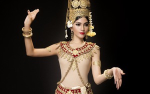 Trương Thị May xinh đẹp hóa thân vũ nữ Apsara mừng tết Khmer