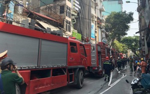 Cháy quán karaoke trên phố Mai Hắc Đế, Hà Nội