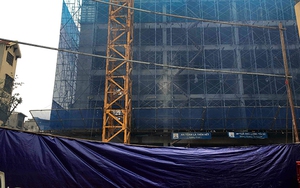 Hà Nội: Tạm ngừng thi công công trình bị sập giàn giáo