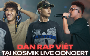 Dàn thí sinh Rap Việt đổ bộ KOSMIK Live Concert gồm những ai?