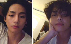 Fan ám ảnh với gương mặt mộc của V BTS trong màn 'livestream' dài 6 phút