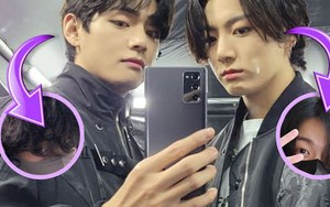 V và Jungkook BTS đẹp trai không thể tin được trong ảnh sân bay chưa chỉnh sửa