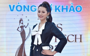 Hoa hậu Đinh Như Phương ngồi ghế nóng chấm chọn Miss Hutech 2023