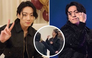 Hình ảnh hậu trường của Jungkook BTS trước màn diễn tại World Cup