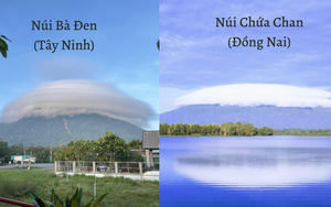 Sau núi Bà Đen ở Tây Ninh, lại đến núi Chứa Chan (Đồng Nai) xuất hiện đám mây lạ khiến dân tình xôn xao