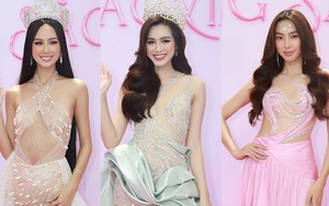 Thảm đỏ Chung khảo Hoa hậu Việt Nam 2022: Thùy Tiên xuất hiện đẹp kiêu sa lấn át dàn người đẹp