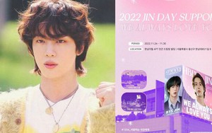 Fan Jin BTS tặng quà khủng mừng sinh nhật thần tượng trước thềm nhập ngũ