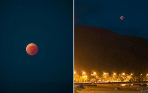 Ảnh: Mặt trăng máu cuối cùng trong năm 2022 tại Việt Nam khiến dân tình thích thú