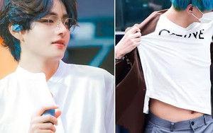 Những lần V BTS mặc áo trắng đơn giản mà vẫn đẹp khó cưỡng