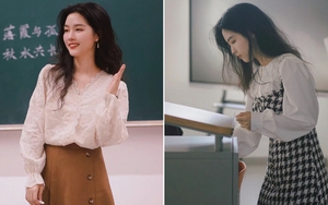 Cô giáo dạy Văn vừa xinh vừa mặc đẹp, đứng trên bục giảng thôi mà khí chất ngời ngời