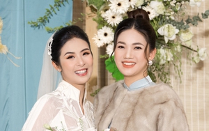 Dàn khách mời tại hôn lễ của Hoa hậu Ngọc Hân: Các Hoa - Á hậu diện áo dài thanh lịch và duyên dáng