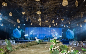 Khung cảnh đám cưới nên thơ, đậm chất làng quê Việt Nam của Hoa hậu Ngọc Hân