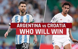 Máy tính dự đoán tỉ số trận bán kết Argentina vs Croatia