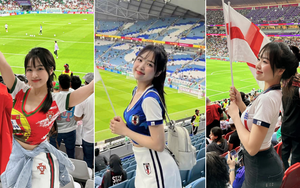 Hot girl Việt đi xem World Cup, "mặc áo đội nào là đội đó về nước": Tốn một khoản kha khá, vẫn chưa mặc hết màu áo 