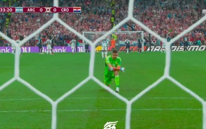 Martinez quay lưng, không dám nhìn Messi đá penalty