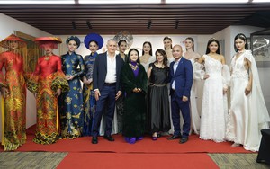 Màn giao thoa áo dài Việt Nam Italia