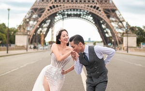 Tung ảnh cưới lãng mạn ở tháp Eiffel, Khánh Thi - Phan Hiển hé lộ nhiều 'góc khuất'