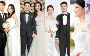 10 đám cưới đình đám năm 2022: Diệu Nhi - Anh Tú quy tụ dàn sao khủng, hội cô dâu nhận từ sổ đỏ đến 10 cây vàng của hồi môn