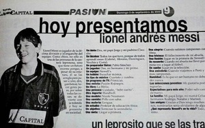 Bài phỏng vấn đầu tiên của Messi gây sốt