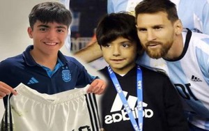 Cậu bé đặc biệt được Messi nhận làm con đỡ đầu: Lý lịch cực khủng, lớn lên phổng phao, được kỳ vọng tiếp nối sự nghiệp của 2 người cha vĩ đại