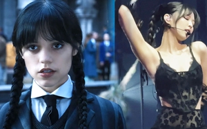 Đến Jennie cũng bắt trend tóc tết "cô Tư" Wednesday, diện lên concert khiến dân tình phát cuồng