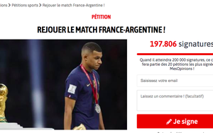 200.000 chữ ký đòi đá lại chung kết World Cup 2022