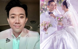 Được mời làm MC trong hôn lễ Khánh Thi - Phan Hiển, Trấn Thành vẫn than còn 1 điều tiếc nuối