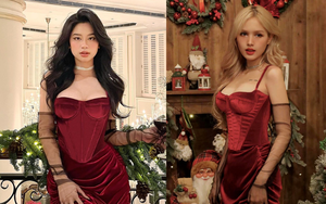 Khi 2 hot girl đình đám "đụng độ" ảnh Giáng sinh: Hàn Hằng đẹp không tì vết, nhan sắc Xoài Non mãi đỉnh!