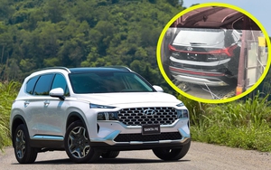 Hyundai Santa Fe hybrid lộ diện ngoài đời thực ở Việt Nam: Phiên bản sắp bán cạnh tranh Sorento hybrid