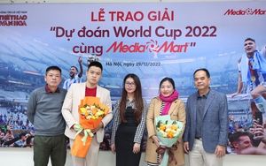 Trao thưởng cuộc thi 'Dự đoán World Cup 2022 cùng MediaMart'
