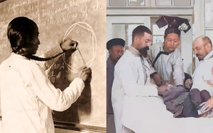 Ảnh hiếm thời Thanh Mạt: Thanh niên dùng bím tóc học toán, phú hộ đưa con đi khám bác sĩ phương Tây