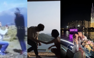 Những địa điểm cầu hôn có 1-0-2 của sao Việt: Diễm My 9x đeo nhẫn trên khinh khí cầu, Minh Hằng khoe ảnh trên du thuyền