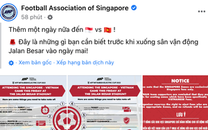 Vé ‘chợ đen’ trận Singapore-Việt Nam hạ nhiệt vì lý do bất ngờ