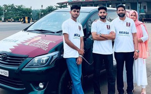Gia đình lái Toyota Innova 30 ngày từ Ấn Độ sang Qatar xem World Cup
