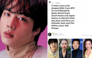 Jin BTS là người nổi tiếng Hàn Quốc có thứ hạng cao nhất trong '11 biểu tượng châu Á định hình năm 2022'