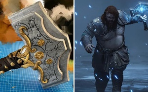 Quá đam mê God of War Ragnarok, nam game thủ tự tay chế tạo búa thần của Thor phiên bản đời thực