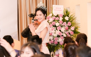 Hoa hậu Nông Thuý Hằng xuất hiện với mái tóc tém lạ mắt tại Hoa hậu doanh nhân Đông Nam Á 2023