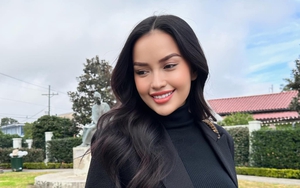 Lần đầu đón năm mới ở Mỹ, Ngọc Châu khoe nhan sắc cuốn hút trước thềm Miss Universe 