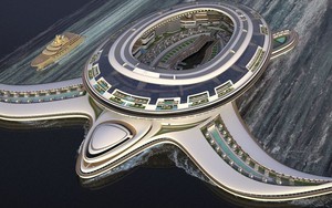 Bên trong "thành phố nổi" trị giá 187 nghìn tỷ lớn nhất thế giới của các đại gia Ả Rập, chứa tới 60.000 người, 69 căn hộ và 19 biệt thự hạng sang