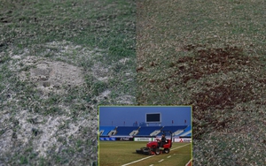 Mặt sân xấu xí của SVĐ Mỹ Đình bị đưa lên báo Thái Lan trước trận chung kết AFF Cup